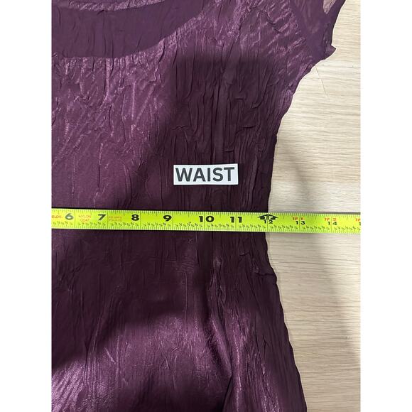 Komarov Women’s Whimsigoth Feminine Romantic Cap Sleeve Crinkle A-Line Dress M - Picture 11 of 12